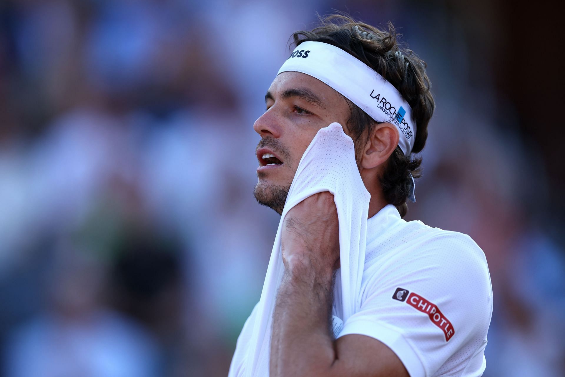 Fritz reacts at the Queen's Club Championships - Day Nine - Source: Getty
